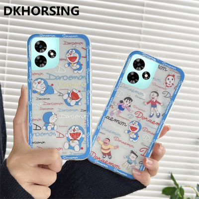 DKHORSING ปลอกอ่อนโดราเอมอนน่ารักสำหรับ Realme C53รูปการ์ตูนเคสโทรศัพท์กันกระแทก REALMEC53 2023