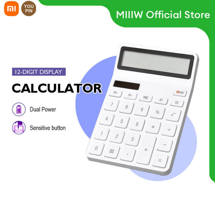 xiaomi-youpin-kaco-เครื่องคิดเลข-calculator-เครื่องคิดเลข-12-หลัก-เครื่องคิดเลขวิทยาศาสตร์