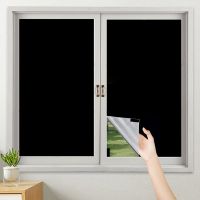 1/2/2.4M DIY Portable Travel Blackout Curtain  Blind Window Thermal Insulated Curtains Stick on Non-perforated Temporary Curtain Adhesives Tape