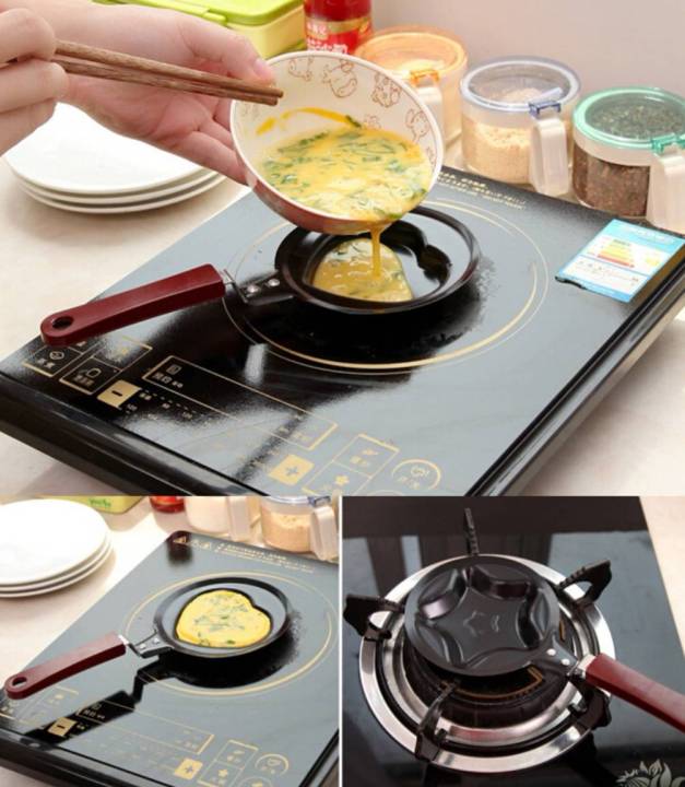 กระทะ-กระทะทอดไข่ดาว-กระทะทำแพนเค้ก-วาฟเฟิล-กะทะ-กระทะไข่-mini-frying-pan