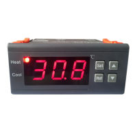 12โวลต์ดิจิตอล LED ควบคุมอุณหภูมิเทอร์โมเซ็นเซอร์ MH1210A -40ถึง120deg