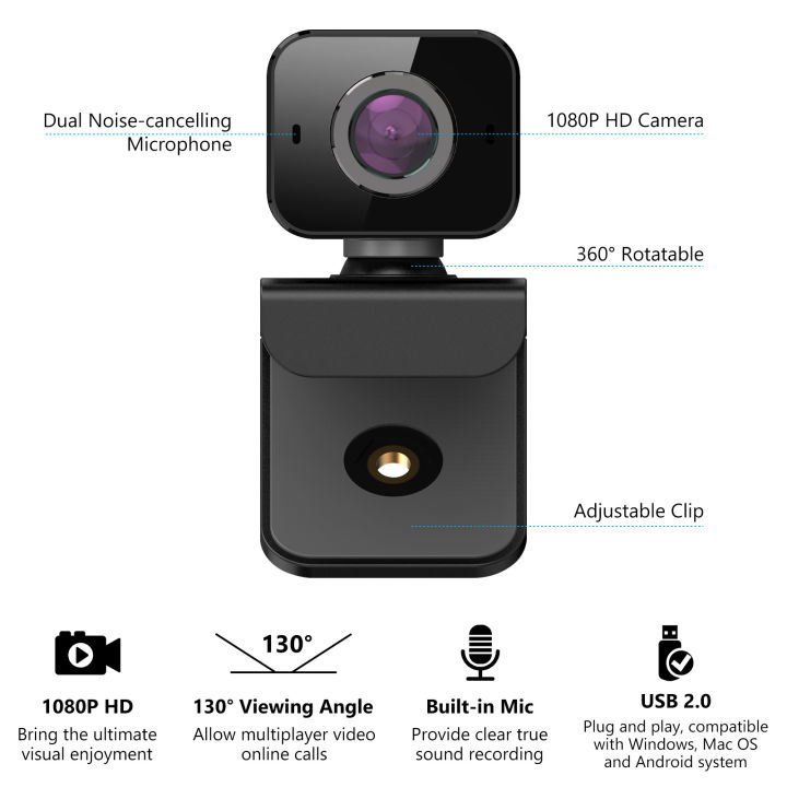 เว็บแคม1080p-กล้องยูเอสบีไดรฟ์ฟรี-กล้องหลักสูตรเครือข่าย-คอมพิวเตอร์สอนการประชุมเว็บแคม-drtujhfg