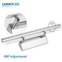 LUCKYLED Modern Led Mirror Light 7W AC85-265V Waterproof Wall Lamp Bathroom Lighting Wall Mounted Industrial Stainless Steel