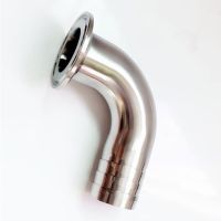 สุขาภิบาลข้อศอก Tri Clamp End X Hosetail สำหรับการติดตั้ง