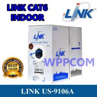 สาย LAN UTP Cable CAT6 LINK รุ่น US-9106A INDOOR 305M 250MHz