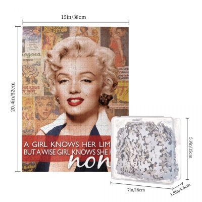 Marilyn Monroe Wooden Jigsaw Puzzle 500 Pieces Educational Toy Painting Art Decor Decompression toys 500pcs