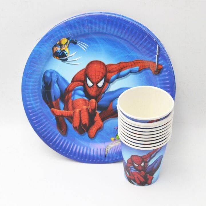 Tableware Spidermn Party Theme Disposable party cups party hats paper ...