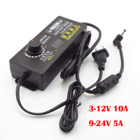 Universal Power Supply อะแดปเตอร์จอแสดงผล LED แบบปรับได้ 3V 12V 10A 9V 24V 5A AC to DC 14 16 18 20 24V 220V ถึง 12V Charger-DCVS STORE