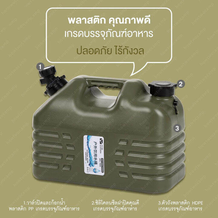 koetsu-cod-ถังเก็บน้ำกลางแจ้ง-ติดรถ-ตั้งแคมป์-ความจุขนาดใหญ่-ใช้ในครัวเรือน-ถังเก็บน้ำเกรดอาหาร-ถังพลาสติก-กาต้มน้ำแบบติดรถใช้ในทัวร์ขับรถเที่ยวเอง-12l-18l