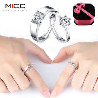 MICC แหวน คู่ แฟน แหวนคู่รัก ของใส่คู่แฟน แหวนแฟชั่น ดีไซน์แหวนเพชรสวิส CZ แหวนผู้หญิง แหวนผู้ชาย แหวนเท่ๆ แหวนหมั่น รุ่น M-SET0029