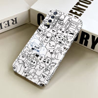 พร้อมเคสโทรศัพท์สำหรับเคส Y12S Y12 Vivo Y12A การออกแบบภาพวาดสัตว์มอนสเตอร์การ์ตูนเคสโทรศัพท์กรณีโทรศัพท์ฟิล์มแบบรวมทุกอย่างฝาครอบเคสป้องกันกล้องเต็มรูปแบบ