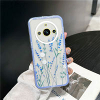 KOSLAM เคสโทรศัพท์ทนต่อสิ่งสกปรกโปร่งใสดอกลาเวนเดอร์สำหรับ Realme C53 C55 C33 C31 C30 C35 C21Y C25Y ดีไซน์ใหม่ C21 C20 C25 C15 C11 Realme 11 11 Pro 11 Pro + 10 10 10 Pro 9 Pro Plus 9i 8i 2023 TPU แบบนิ่มปลอกโทรศัพท์มือถือคลังสินค้าพร้อม