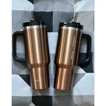 Starbucks+Stanley 40 oz. Quencher Tumbler Copper & Black Cold Cup Only  Thailand