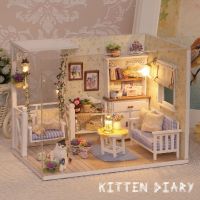 Lovely Wooden Music Box Cute DIY Kitten Diary Music Box Handmade Educational Toy Music Box Beautiful Gift For Girlfriend Jewelry Music Boxes