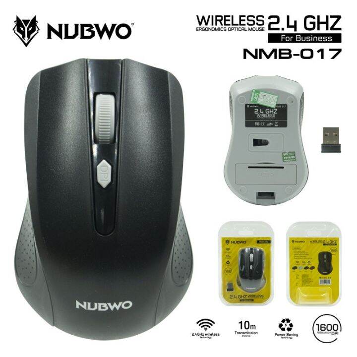 bestseller-อุปกรณ์คอม-ram-เก็บหน้าแอพ-คืน-10-สูงสุด-500-nubwo-เมาส์-wireless-ไร้เสียงรบกวน-รุ่น-nmb-017-wireless-mouse-ประกัน-1-ปี-อุปกรณ์ต่อพ่วง-ไอทีครบวงจร