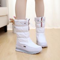 Women snow boots platform winter boots thick plush waterproof non-slip boots fashion women winter shoes warm fur botas mujer