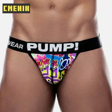 CMENIN PUMP (1 Pieces) Mesh Sexy Men Underwear Thong Mens Jockstrap Thongs  Jockstrap Men And G strings Lingeries Soft Splice Innerwear New Arrival  H600