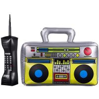 1Pcs Kids Classic Radio Recorder Toys Balloons  Mobile Phone Box for 80s 90s Party Decors Retro Hip Hop Themed Birthdays Party Balloons