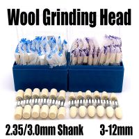 3PCS 3-12mm Wool Felt Mounted Polishing Buffing Wheel 2.35/3.0mm Shank Grinding Head For Dremel Drill Rotary Abrasive Tool