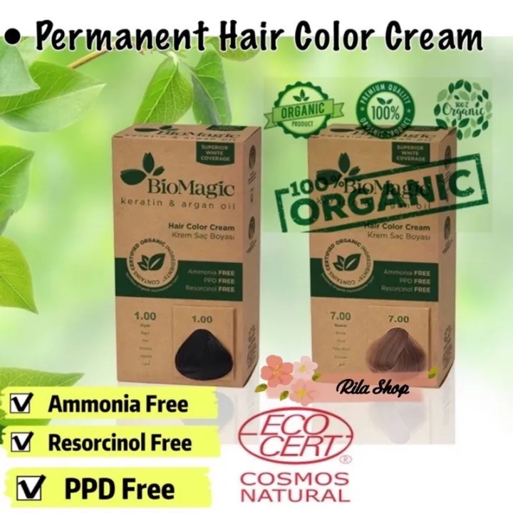 hair colour Organic BioMagic Organic Hair Colour Cream Ammonia Free
