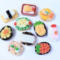 ใหม่น่ารักจำลองซูชิขนมปังแบน Cabochon สมุดภาพ DIY Kawaii ตุ๊กตาครัวอุปกรณ์ประดับตกแต่ง