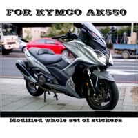 Motorcycle Headlight Fairing Stickers Decals Emblems For KYMCO AK550