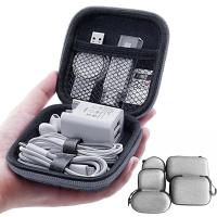 Earphone Earbuds Carrying Case Holder Mini Storage Organizer Box Container Coin Pouch Wallet for MP3 USB Data Line Cables Bag