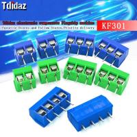 KF301 Screw PCB Blue/Green Terminal Block Connector 5.0mm Pitch Straight 2P/3P/4P Splicable Plug-in Terminal Kit WATTY Electronics