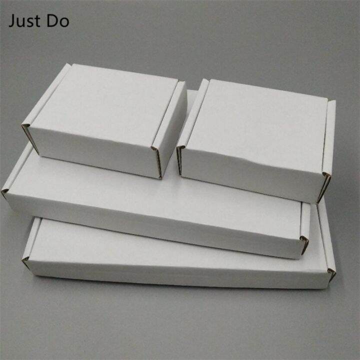22cm Large White cardboard shipping boxes Flat corrugated cardboard shipping boxes for Express