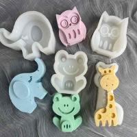 Dinosaur Shape Silicone Mould Epoxy DIY Tabletop Decoration Clay Plaster Chocolate Mould 3D Animal Series Candle Silicone Mold  Modelling Sculpting