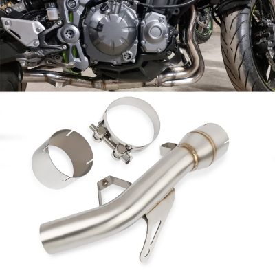 ตัวกำจัดเหล็กสำหรับรถมอเตอร์ไซค์สำหรับ Kawasaki Z900 Z 900 Z900E 2017-2021 2019 2020ตัวถอดการแข่งขันท่อเชื่อมท่อไอเสียชุดท่อไอเสีย