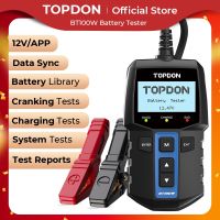 【LZ】 TOPDON-Car Battery Tester Auto Analyzer Veículo carregamento Cranking Ferramentas de Teste Digital Bluetooth 12V BT100W