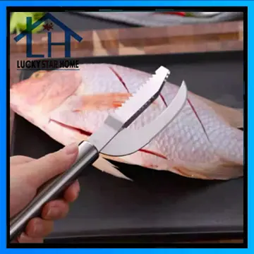 1pc Fish Scale Scraper Fish Scale Remover Scaler Cleaner Kitchen Seafood  Tool
