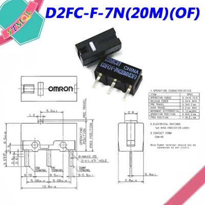 2Pcs Mouse Micro Switch D2FC F 7N(20M)(OF) Mouse Button Fretting D2FC
