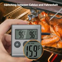 Digital Kitchen Timers for BBQ Cooking Thermometer Meat Oven Food Probe Water Oil Temperature Sensor Kitchen Cooking Alarm Timer