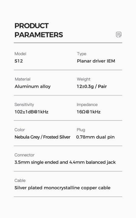 shuoer-s12-ไดร์เวอร์แม่เหล็กระนาบ14-8มม-iem-หูฟัง-hi-fi-พร้อมสายทองแดง-monocrystalline-ชุบเงินหูฟัง3-5มม