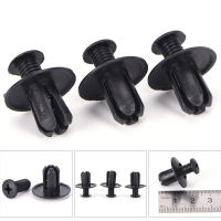 [rBIL] 50pcs 8mm Auto bumper Fender Retainer ดันคลิปพลาสติกสีดำยึด