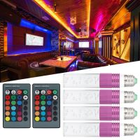 โคมไฟหลอดไฟ LED RGB 3W พร้อมรีโมทคอนโทรลสำหรับห้องนอนบาร์ปาร์ตี้วันหยุด AC85‑265V