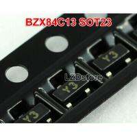 50ชิ้น BZX84C13ซอท-23 BZX84-C13 SOT23 SMD 13V ทรานซิสเตอร์ใหม่แบบดั้งเดิม Zener