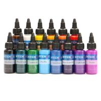 35ml สีรอยสักสี หมึกสักมืออาชีพ ชุดสีรอยสักครบชุด อุปกรณ์สัก *