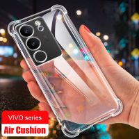 เคสซิลิโคนซิลิโคนใส V29 V29E VIVO 5G ทนทานต่อการตกหล่นที่มุมเคส