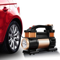 Yulite Vehicle Air Pump Double Cylinder Digital Display Tire Air Pump Automatic Aerated Car Portable Car