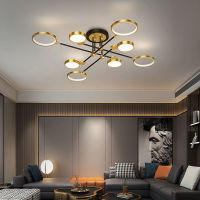 Modern design led chandelier, decorative light in living room, bedroom, dining room or kitchen and ceiling