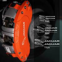 สติ๊กเกอร์เบรคล้อรถยนต์คาลิปเปอร์รถสติกเกอร์สำหรับจาร์กัว XF XJ-S Xj-6 X-Type XE S-Type F-PACE F-Type 6ชิ้น/เซ็ต