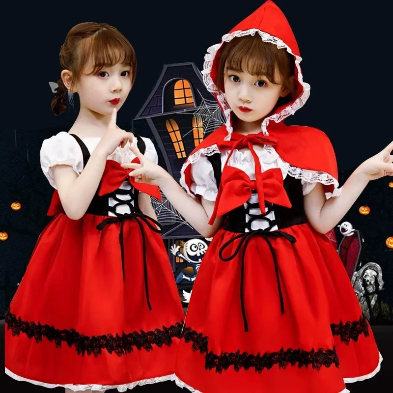 Wednesday Addams Cosplay For Girl Costume New Vestidos For Kids Party  Dresses Carnival Easter Halloween Costumes 5-14 Years Old - AliExpress