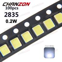 0.2W SMD สำหรับปล่อย10000K 2835 3V ไดโอดพื้นผิว60mA LED โคมไฟเย็น100ชิ้นสีขาว SMT Mount ชิปโคมไฟตัวเชื่อมไฟฟ้า