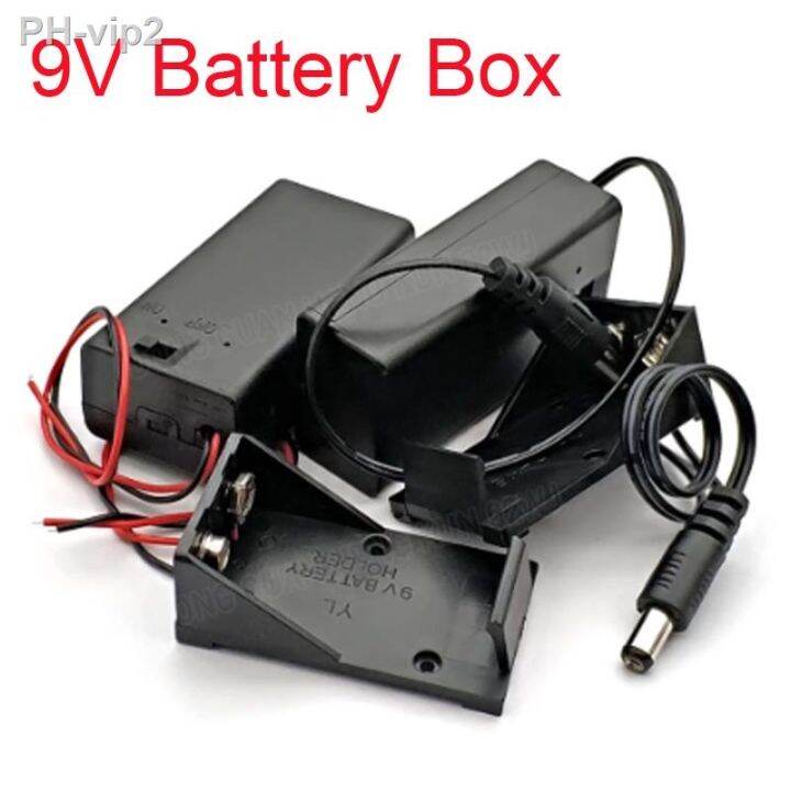 1pcs-9v-6f22-power-battery-box-9v-battery-holder-buckle-with-cable-cover-switch-dc-head-2-1x5-5-male-6f22battery-storage-box