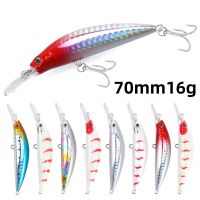 1 Pcs 70mm 16g Floating Fishing Lure Minnow Casting Trout Pike Lure Isca Artificial Bait Pesca Fishing Tackle