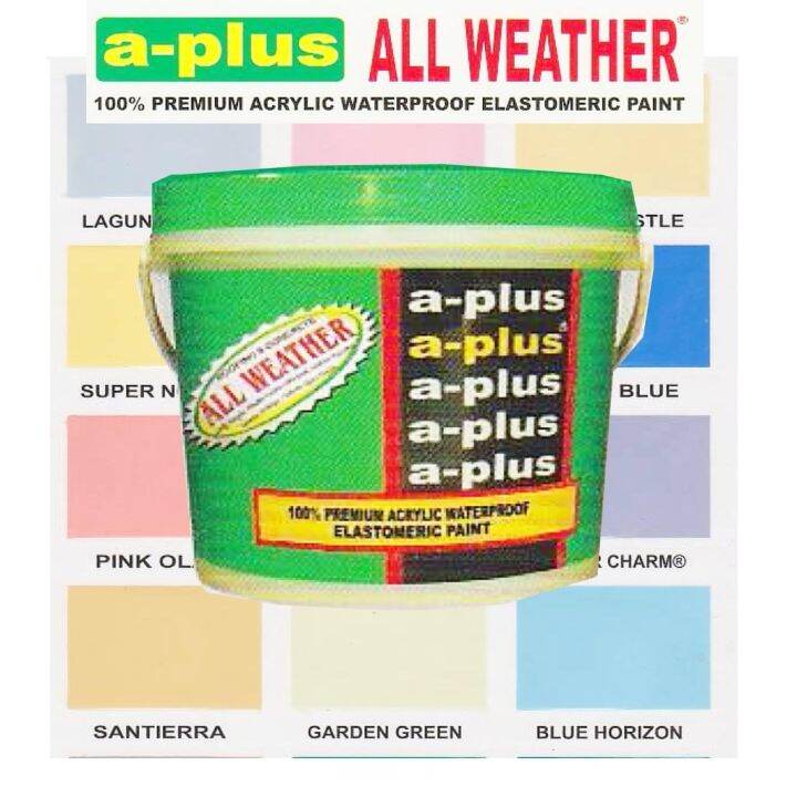 APlus All Weather 100 Premium Acrylic Waterproof Elastomeric Paint