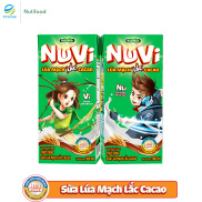 Combo 02 Hộp NuVi Thức uống Sữa Lúa Mạch Lắc Cacao 180ml